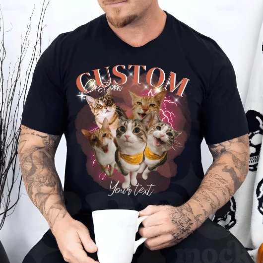 Gepersonaliseerde Bootleg Retro  Funny Rap T-shirt