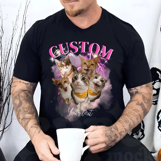 Gepersonaliseerde Bootleg Retro  Funny Rap T-shirt