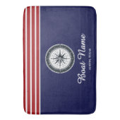 Gepersonaliseerde bootnaam badmat (Voorkant Verticaal)