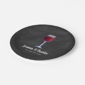 Gepersonaliseerde Borden voor Chalkboardwijn Papieren Bordje (Gekanteld)