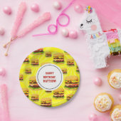 Gepersonaliseerde Borden voor Cheeseburger Party P Papieren Bordje (Feest)