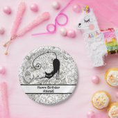 Gepersonaliseerde Borden voor zwarte en witte kat Papieren Bordje (Feest)