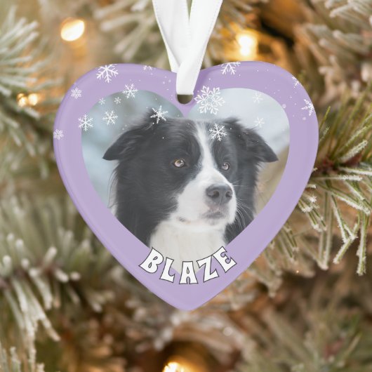 Gepersonaliseerde Border Collie Kersthond Huisdier Ornament (Boom)