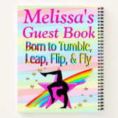 GEPERSONALISEERDE BORN TO TUMBLE GYMNASTICS NOTITI NOTITIEBOEK (Achterkant)