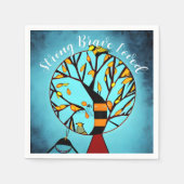 Gepersonaliseerde borstkankerpartij servet (Voorkant)