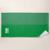 Gepersonaliseerde bos- en sage-groene handdoek (Voorkant)