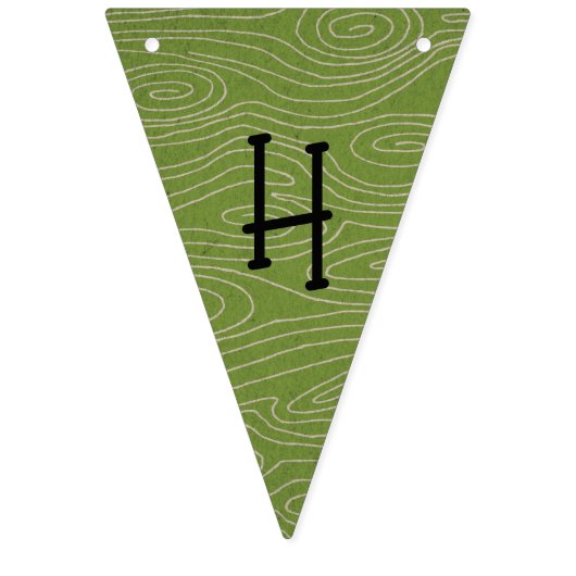 Gepersonaliseerde bosdieren op zaterdag vlaggetjes (Tweede vlag)