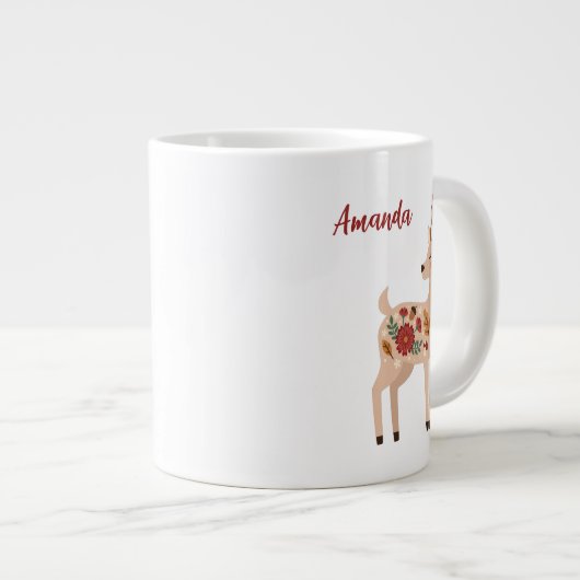 Gepersonaliseerde bosherten grote koffiekop (Voorkant rechts)