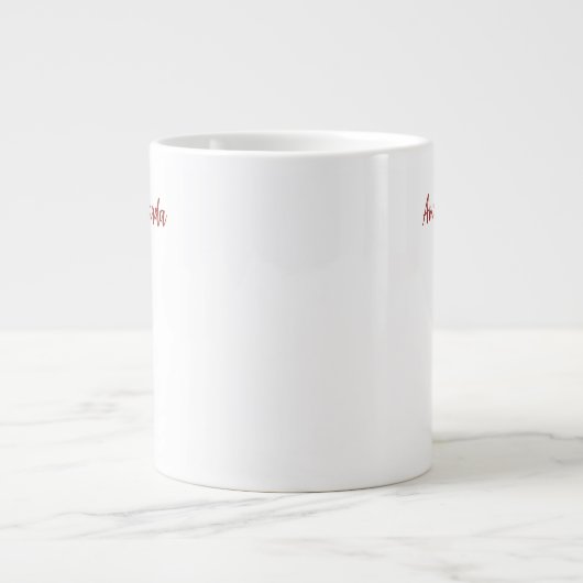 Gepersonaliseerde bosherten grote koffiekop (Voorkant)