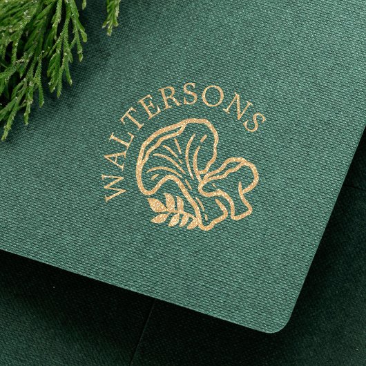 Gepersonaliseerde bosrijke paddenstoelen Wax Seal  Rubberstempel