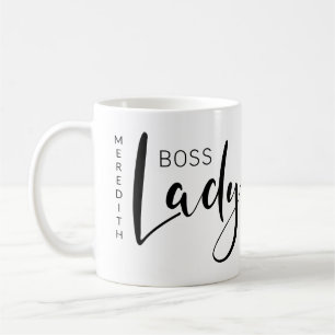 Gepersonaliseerde Boss Lady Logo Koffiemok