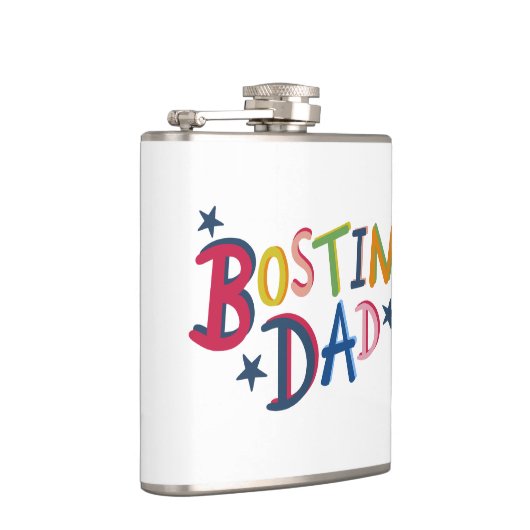 Gepersonaliseerde Bostin Dad Black Country Hip Fla Heupfles (Rechts)