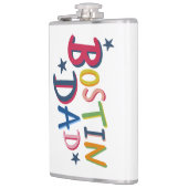 Gepersonaliseerde Bostin Dad Black Country Hip Fla Heupfles (Links)