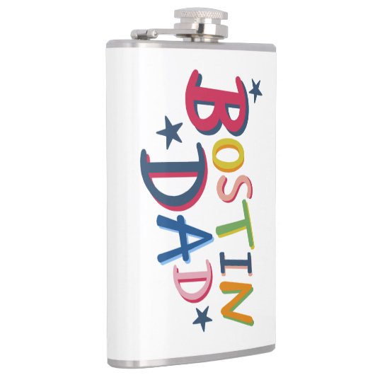 Gepersonaliseerde Bostin Dad Black Country Hip Fla Heupfles (Rechts)