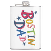 Gepersonaliseerde Bostin Dad Black Country Hip Fla Heupfles (Voorkant)