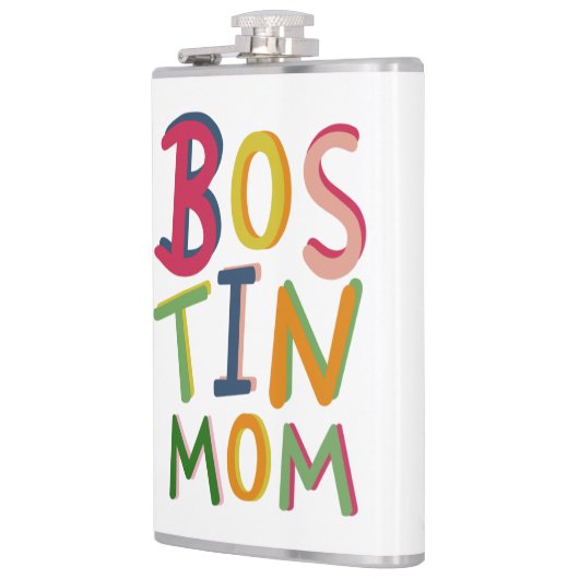 Gepersonaliseerde Bostin Ma Black Country Hip Flas Heupfles (Links)