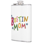 Gepersonaliseerde Bostin Mum Black Country Hip Fla Heupfles (Links)