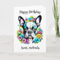Gepersonaliseerde Boston Terrier Verjaardag