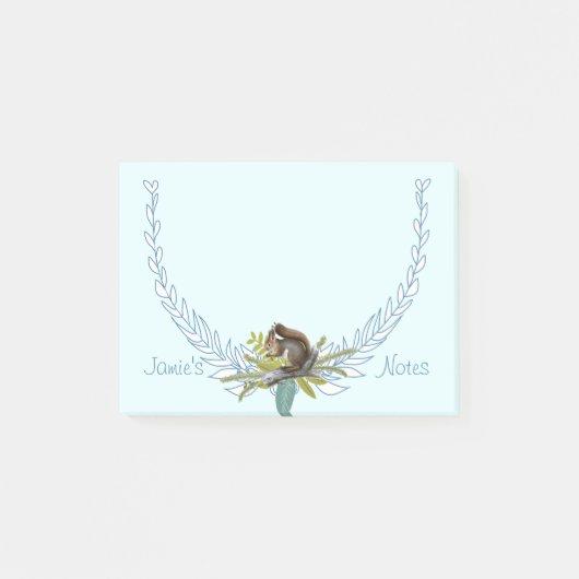 Gepersonaliseerde boswezens Eekhoorn Post-it® Notes (Voorkant)