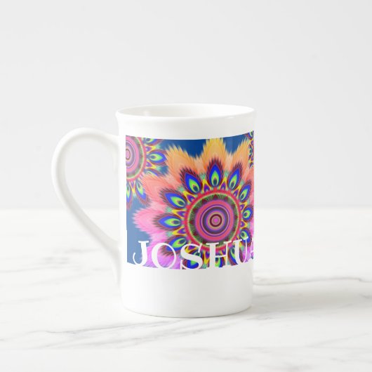 Gepersonaliseerde bot china mok boho mandala (Links)