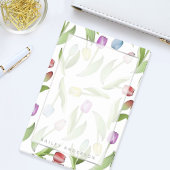 Gepersonaliseerde Botanische Bloem Kleurrijke Tulp Post-it® Notes