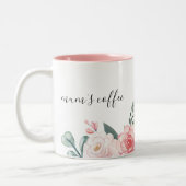 Gepersonaliseerde Botanische Bloemen Mok voor Mama (Links)