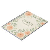 Gepersonaliseerde Botanische Bloemen Waterverf Notitieboek (Linkerzijde)