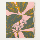 Gepersonaliseerde Botanische Blush Goud Niet-gedat Planner (Achterkant)