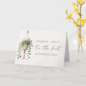 Gepersonaliseerde Botanische bruidsmeisje voorstel Kaart (Gele Bloem)