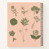 Gepersonaliseerde  Botanische Illustratie Natuur Notitieboek (Achterkant)