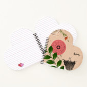 Gepersonaliseerde Botanische Kleurrijke Leuke Retr Notitieboek (Binnen)