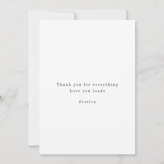 Gepersonaliseerde Botanische Monogram Super Mam (Achterkant)