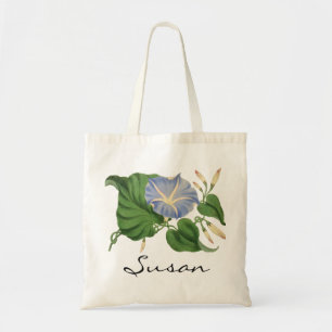 Gepersonaliseerde Botanische Morning Glory Canvas  Tote Bag