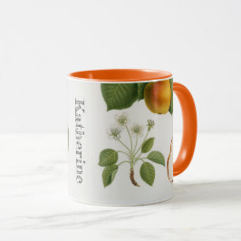 Gepersonaliseerde Botanische Peerbloesem Fruit Mok