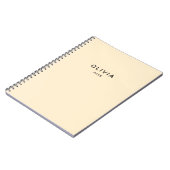 Gepersonaliseerde botercrème | Aangepaste naam Notitieboek (Linkerzijde)