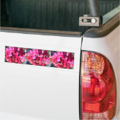 gepersonaliseerde bouquet gewoon getrouwd met bump bumpersticker (Op Truck)