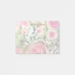 Gepersonaliseerde Bouquet van Rozen Post it Notes