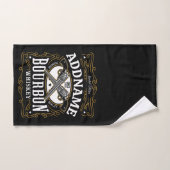 Gepersonaliseerde Bourbon  Pistolen Whiskey Label Bad Handdoek (Handdoek)