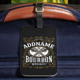 Gepersonaliseerde Bourbon  Pistolen Whiskey Label Bagagelabel