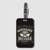 Gepersonaliseerde Bourbon  Pistolen Whiskey Label Bagagelabel (Voorkant (verticaal))