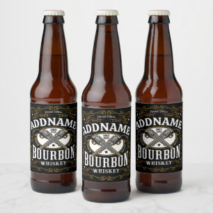 Gepersonaliseerde Bourbon  Pistolen Whiskey Label Bier Etiket