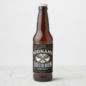 Gepersonaliseerde Bourbon Pistolen Whiskey Label Bier Etiket (Voorkant)