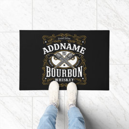 Gepersonaliseerde Bourbon  Pistolen Whiskey Label Deurmat