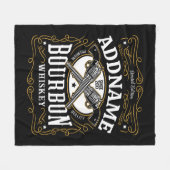 Gepersonaliseerde Bourbon  Pistolen Whiskey Label Fleece Deken (Voorkant (Horizontaal))