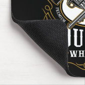 Gepersonaliseerde Bourbon Pistolen Whiskey Label Muismat (Hoek)