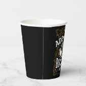 Gepersonaliseerde Bourbon  Pistolen Whiskey Label Papieren Bekers (Rechts)