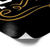 Gepersonaliseerde Bourbon  Pistolen Whiskey Label Perfect Poster (Hoek)