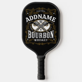 Gepersonaliseerde Bourbon  Pistolen Whiskey Label Pickleball Paddle
