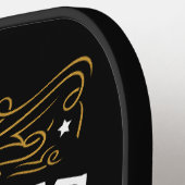 Gepersonaliseerde Bourbon  Pistolen Whiskey Label Pickleball Paddle (Links Detail)