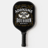 Gepersonaliseerde Bourbon  Pistolen Whiskey Label Pickleball Paddle (Achterkant)